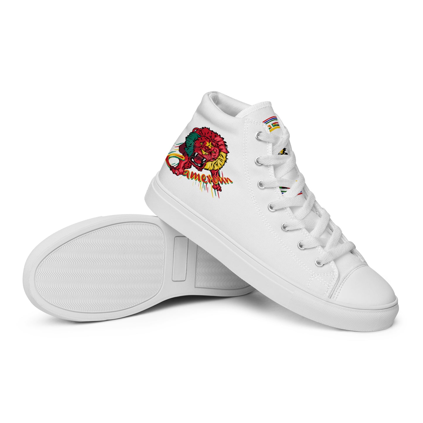 Baskets hautes en toile homme