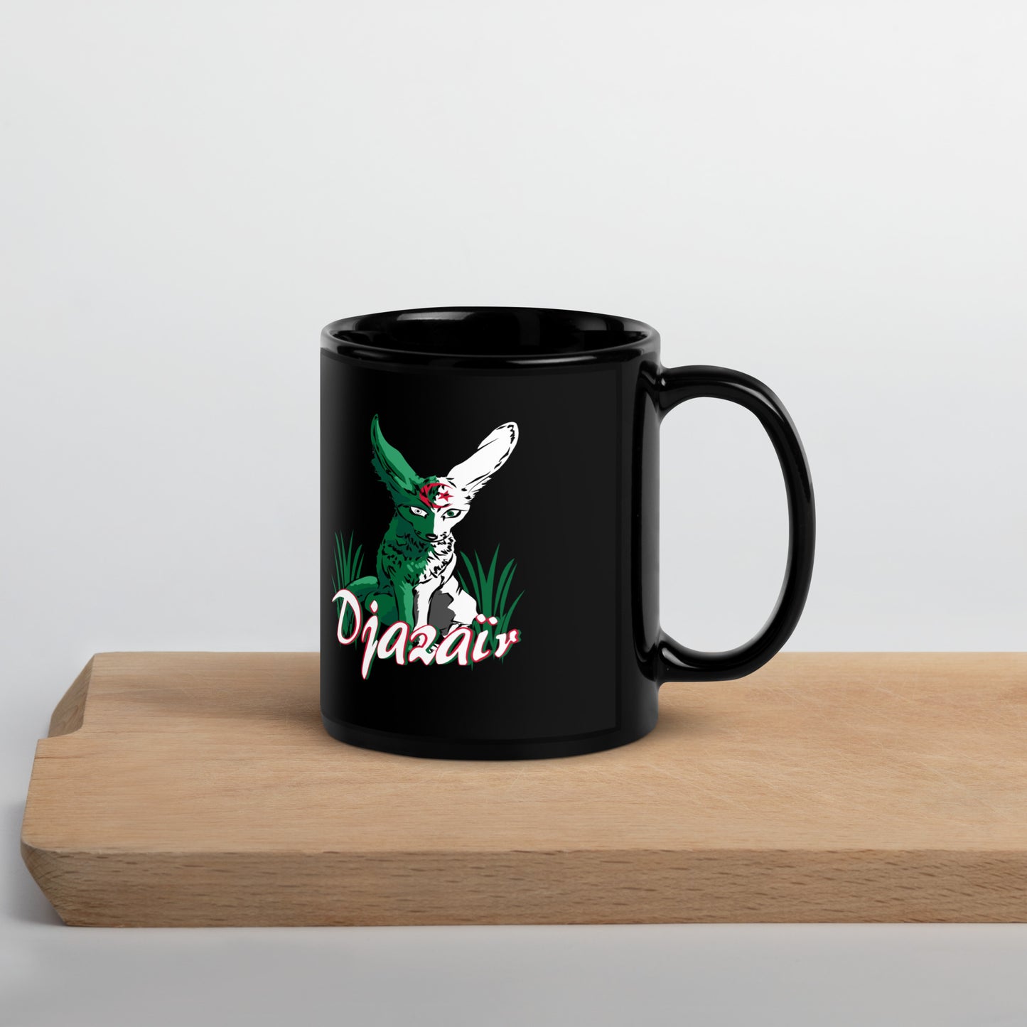 Mug brillant noir Algérie