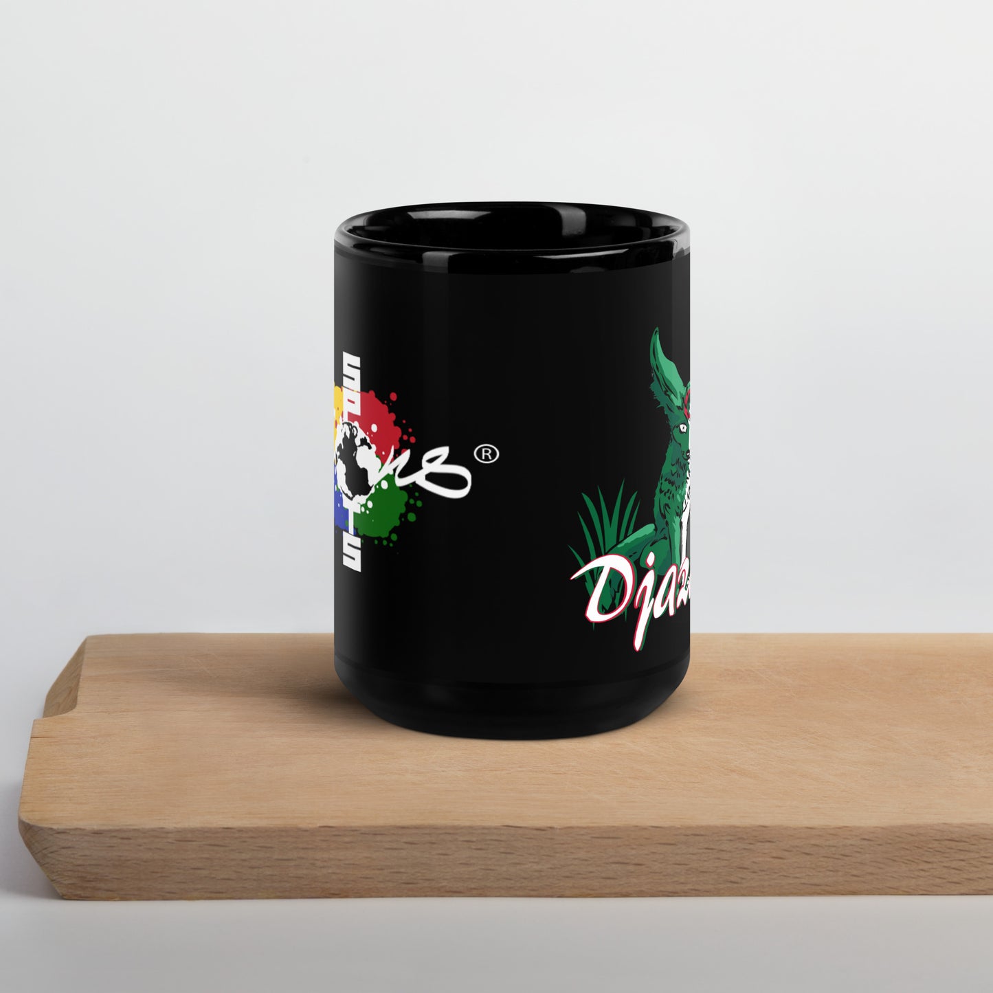 Mug brillant noir Algérie
