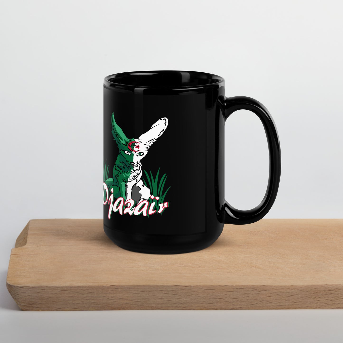 Mug brillant noir Algérie