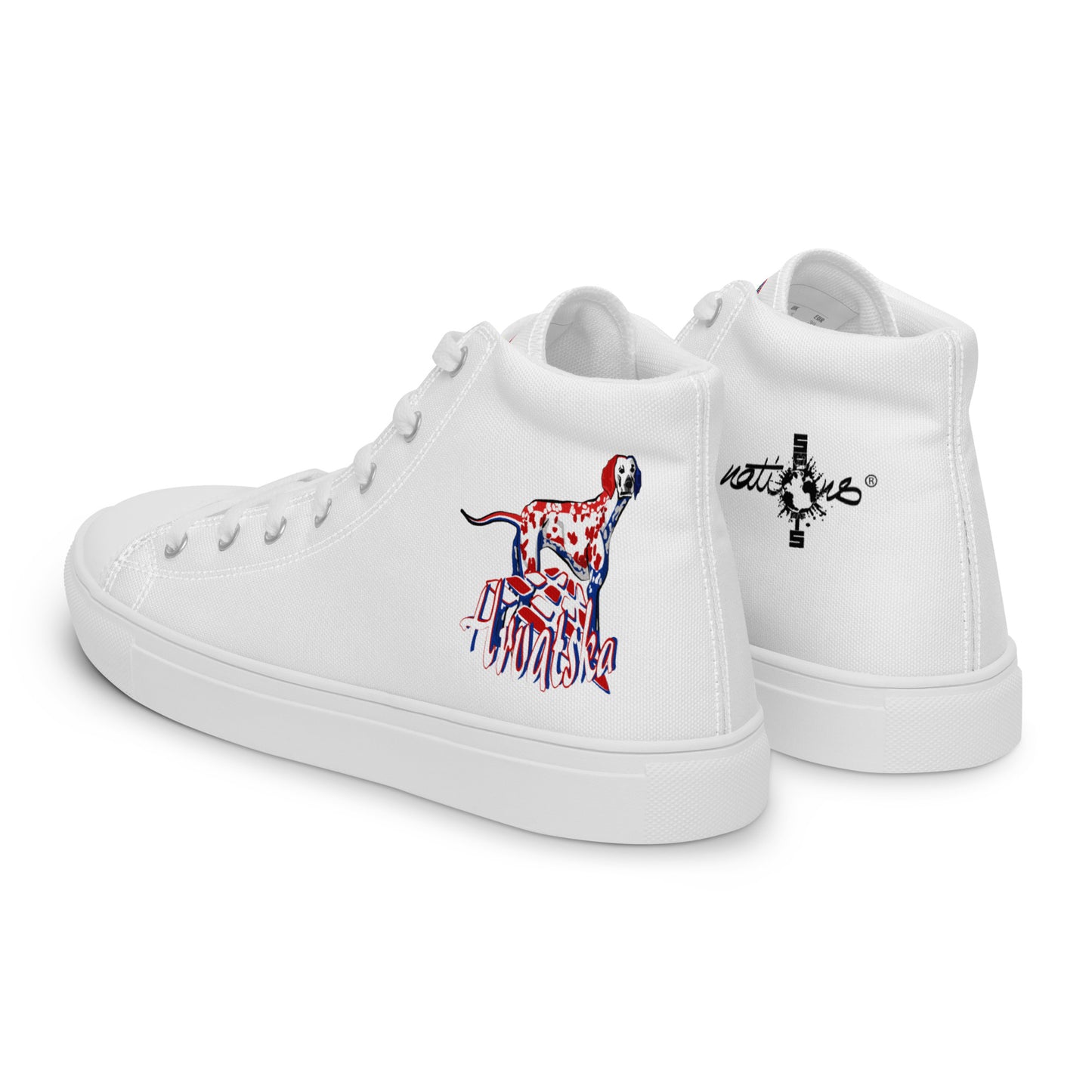 Baskets hautes en toile homme